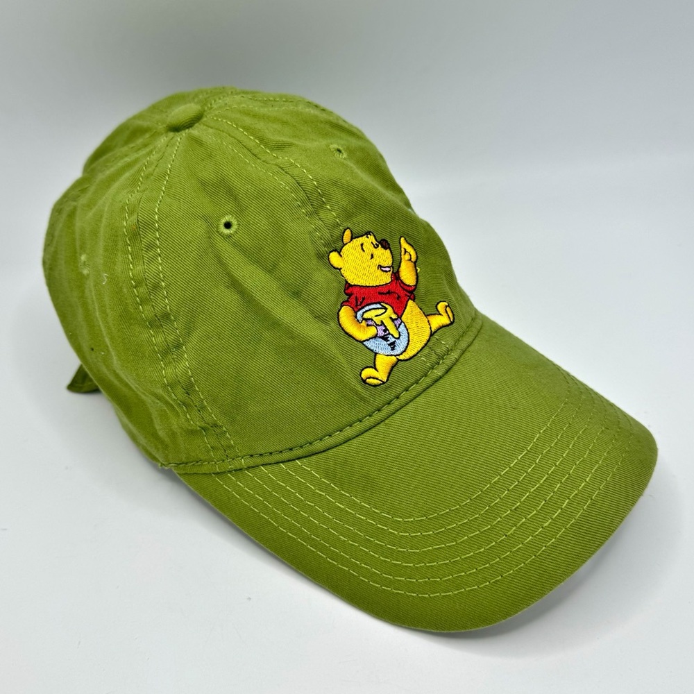 Disney Winnie the Pooh Honeypot Baseball Hat in Olive Green Adjustable Cap
